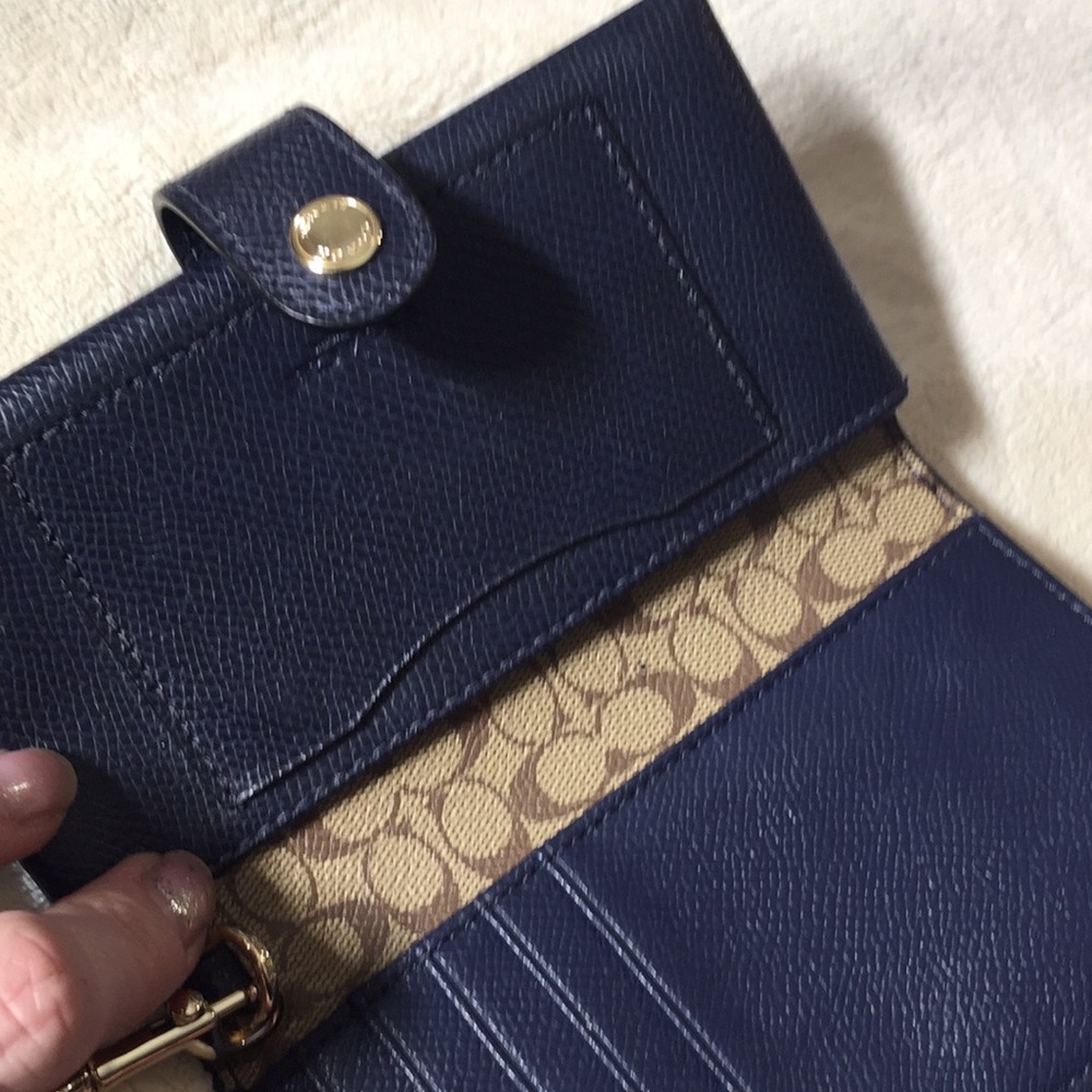 Coach phone wallet case fits iPhone 6- X